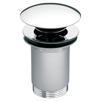 Ventil click-clack FERRO Rotondo, cu preaplin, crom